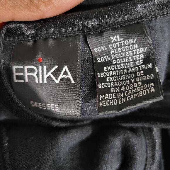 Vintage Christmas Dress Velour Pinafore Bib Overall Jumper Plush Holiday Size XL - Picture 9 of 13